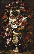 Flowers in a Figured Vase